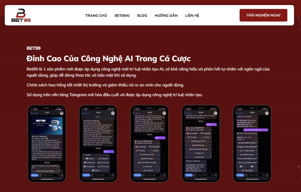 BET99: Đỉnh Cao Công Nghệ AI Trong Cá Cược Trực Tuyến